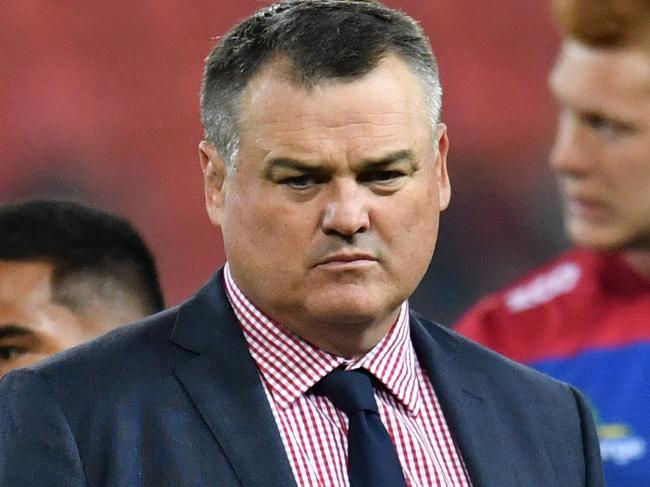 Reds coach Nick Stiles is seen before the round 16 Super Rugby match between the Queensland Reds and the Brumbies at Suncorp Stadium in Brisbane, Friday, July 7, 2017. (AAP Image/Darren England) NO ARCHIVING, EDITORIAL USE ONLY