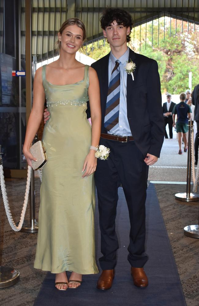 Viahn Kelsey and Luke Rippingill at the Sunshine Coast Grammar School formal 2023. Photo: Jorina Maureschat