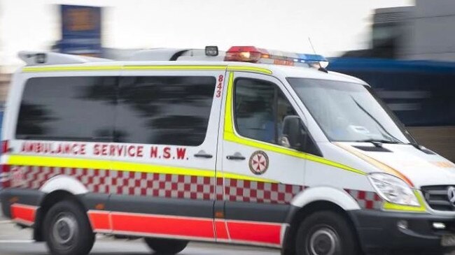 NSW ambulance rushed to the scene.