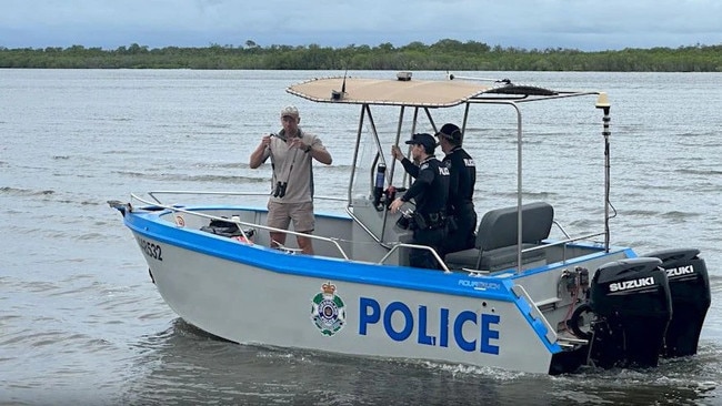 Police found human remains inside a crocodile after a wide scale search.