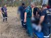 Man flown to hospital after motorbike hits roo on rural road