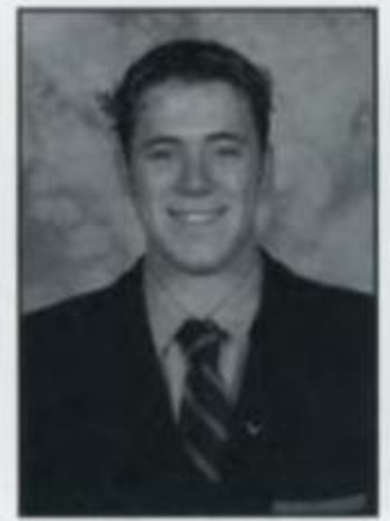 David Collard in the St Joseph’s College 2002 yearbook.