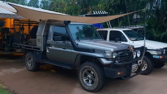 The Toyota LandCruiser with Queensland registration "NOMADS" was stolen from the Woodhill Rural Fire Station at Cedar Grove on Saturday morning. Picture: Facebook