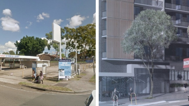 Units planned for the corner of Station St and Pritchard St East, Wentworthville.