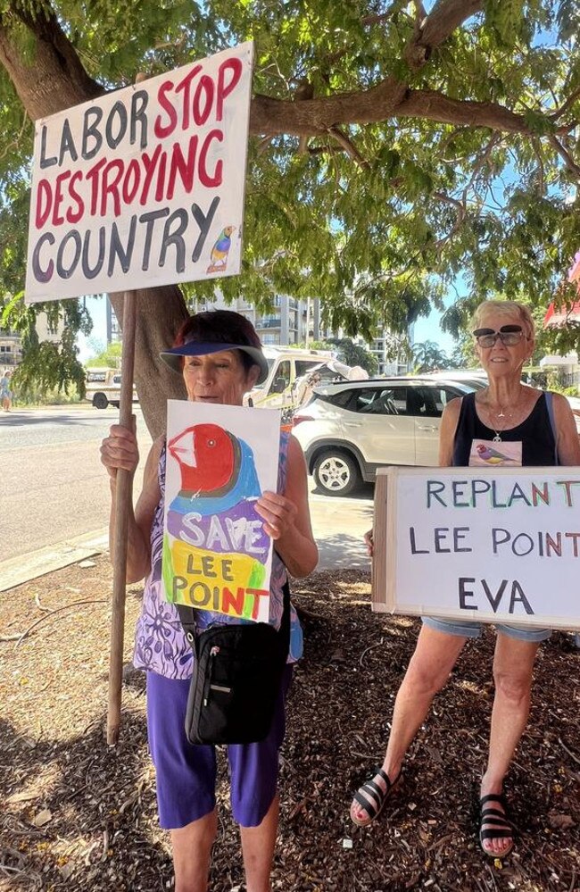 Activists and workers descended on Darwin City on Labour Day. Picture: Harry Brill.