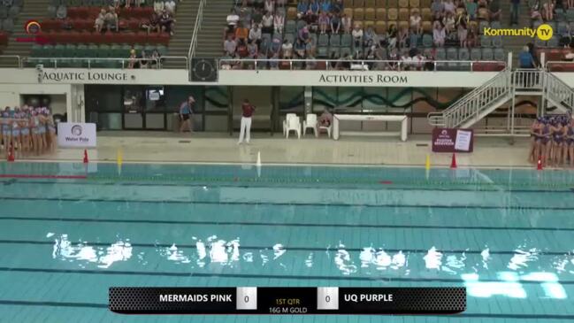 Replay: Mermaids Pink v UQ Purple (16&U girls maroon gold medal) -  Water Polo Queensland State Titles 16&U, 12&U