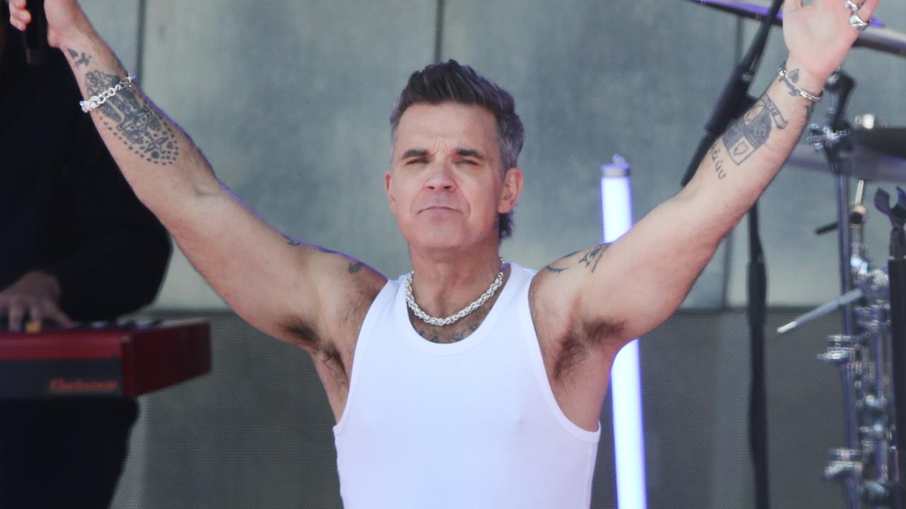 Robbie Williams in Melbourne, Picture: NewsWire/ David Crosling