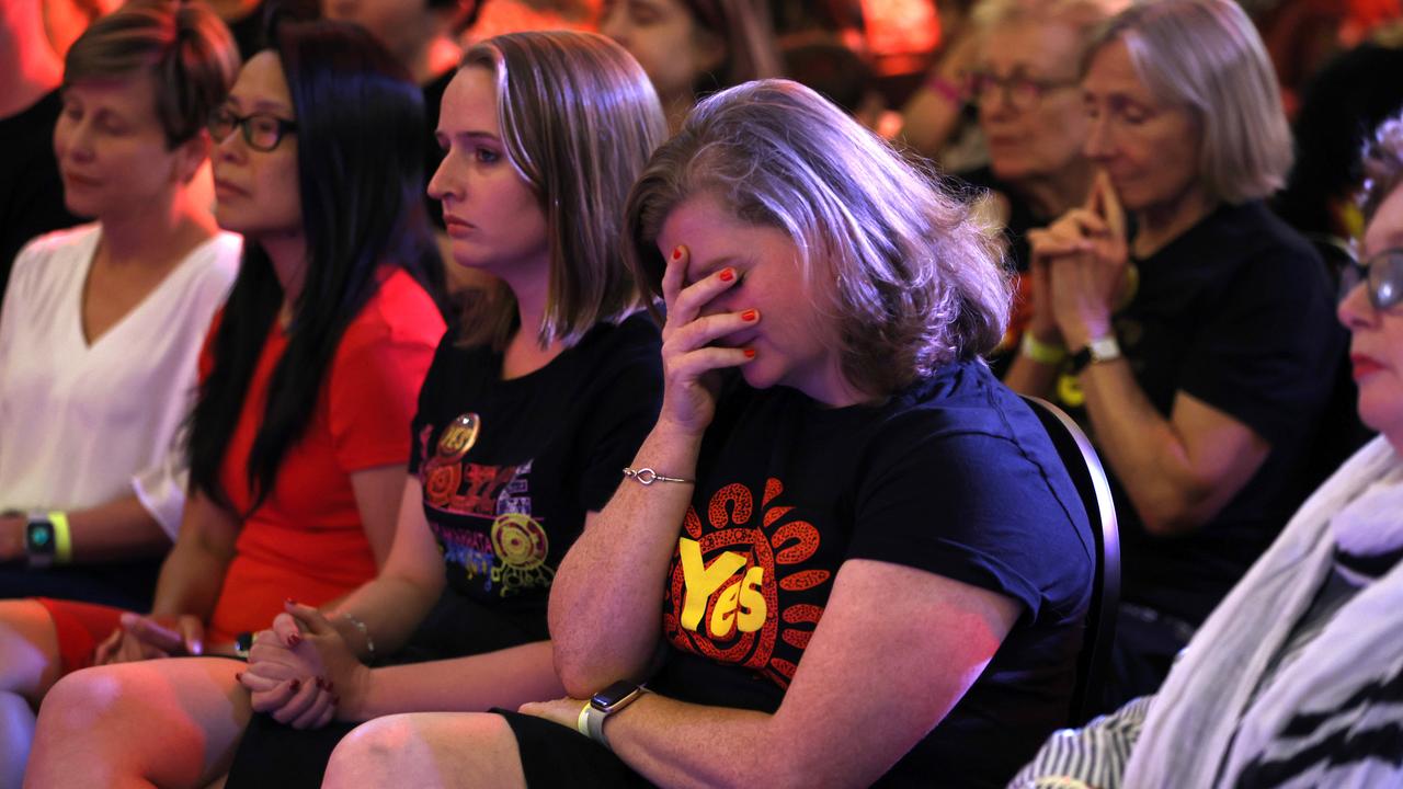 Many Yes campaigners were left shattered at the result. Picture: Damian Shaw