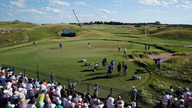 The 13th hole at Erin Hills.