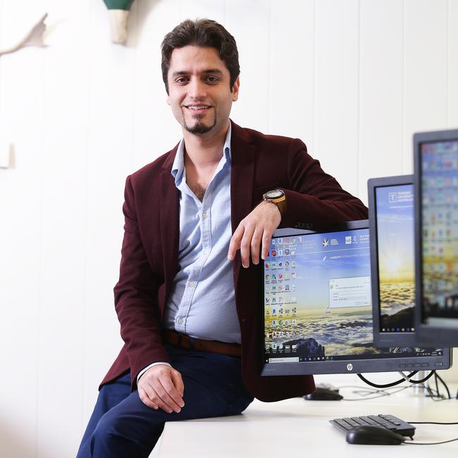 Dr Seyedali Mirjalili has been nominated for a Pride of Australia Award for his research into AI. Picture: Claudia Baxter/AAP