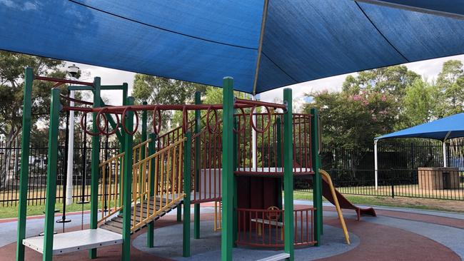 The playground keeps families happy.