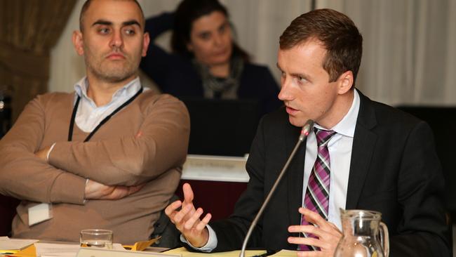 Ross Grove at Holroyd extraordinary council meeting to decide the fate of three local pools at the Holroyd Function Centre, Merrylands.