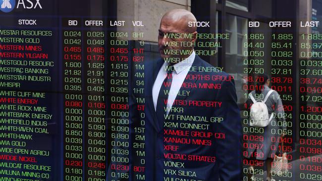 SYDNEY, AUSTRALIA  - Newswire Photos  AUGUST 07 2023: A general view of the digital boards at the ASX in Sydney as interest rates continue to rise.  Picture NCA Newswire/ Gaye Gerard