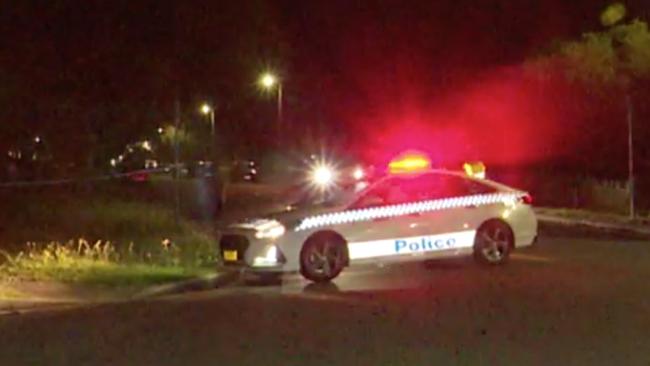 Police at the crime scene at Ramona St, Quakers Hill. Picture: TNV