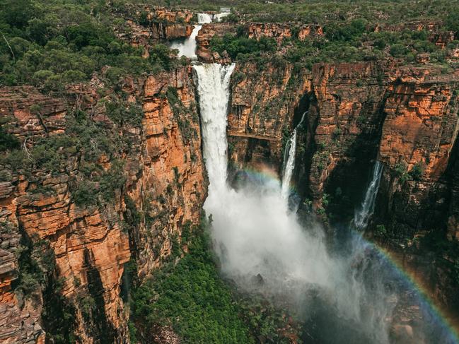 Scenic flight over Jim Jim Falls during the wet seasonMandatory credit: Tourism NT