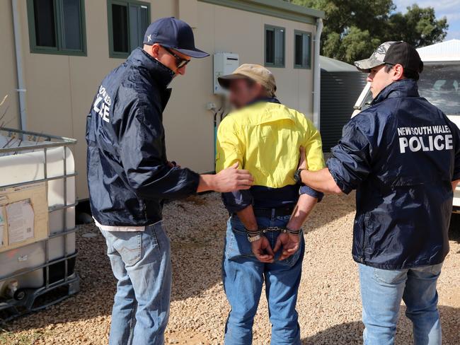 One of the Colt family members is arrested in the Griffith area this month. Picture: NSW Police