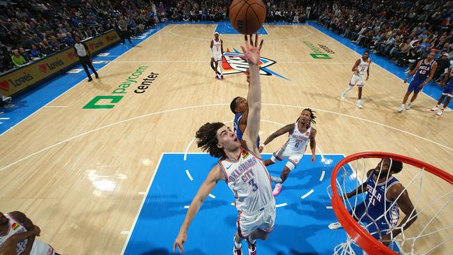 Giddey has played every game for the Thunder so far this season. (Photo by Zach Beeker/NBAE via Getty Images)