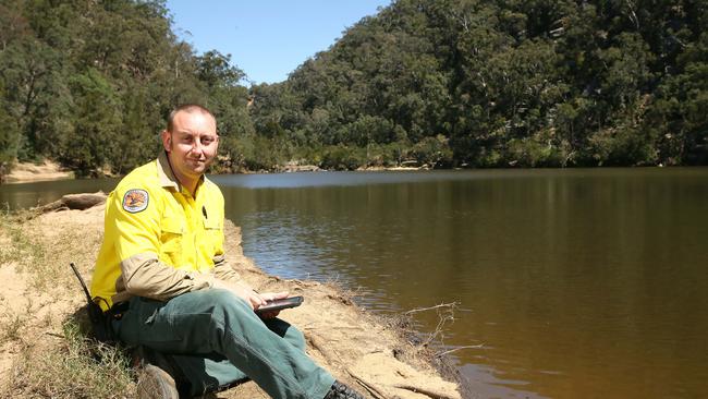 Acting Senior field officer for the Nattai area Chris Semmens at Bents Basin. Picture: Justin Sanson