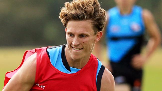 Lachie Whitfield during GWS Giants training this week. Picture: Mark Evans