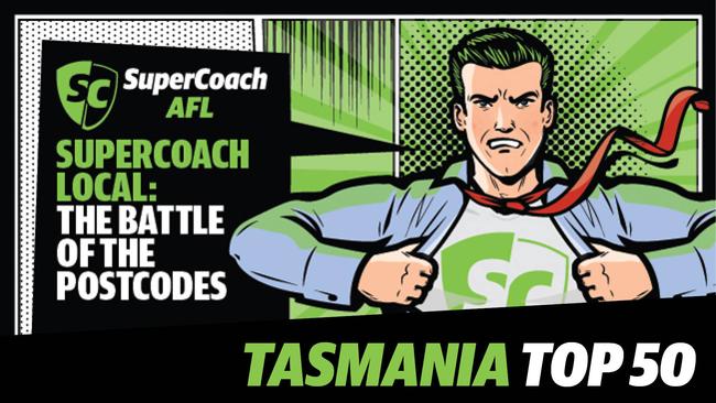 SuperCoach Battle of the Postcodes: Tasmania ladder