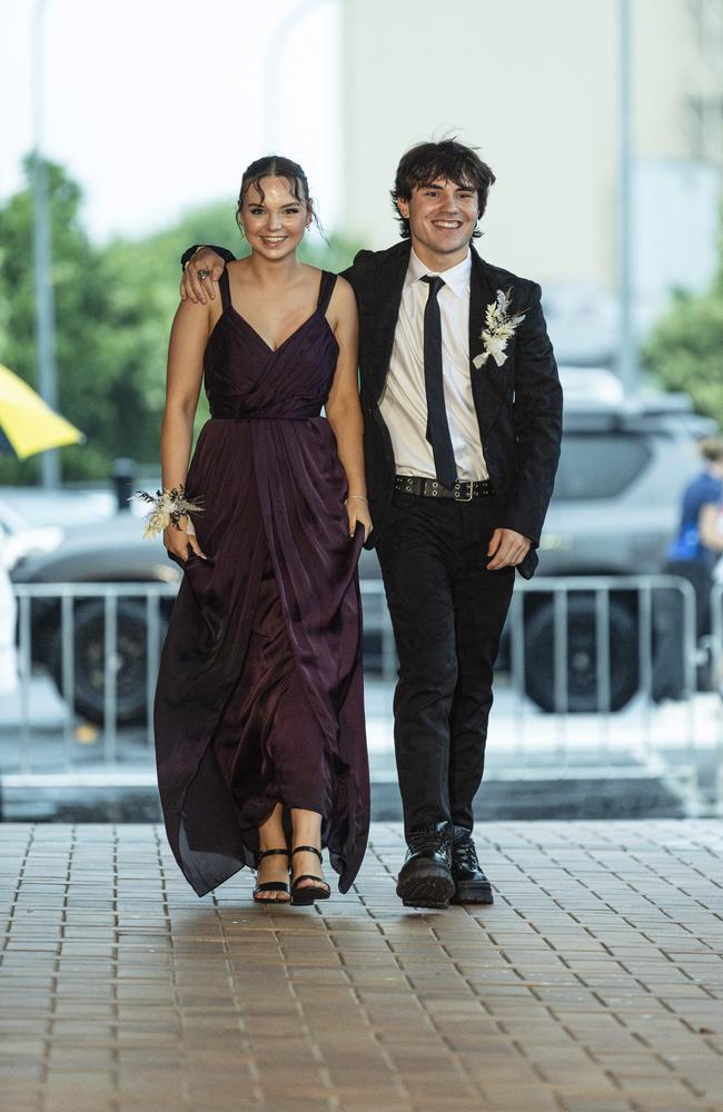 Paige Bennett partners Fletcher Irwin to the Toowoomba Grammar School formal at Rumours International, Wednesday, November 13, 2024. Picture: Kevin Farmer