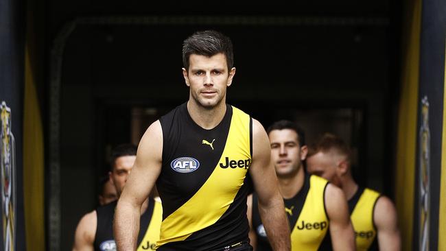 Trent Cotchin is stepping down as Richmond’s captain. (Photo by Daniel Pockett/AFL Photos/via Getty Images)