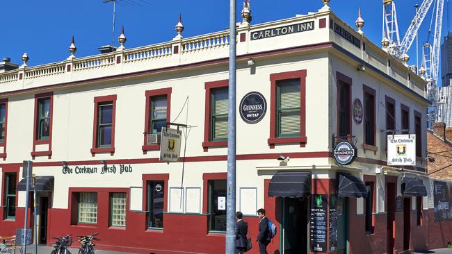 The Corkman Irish Pub before it was knocked down.