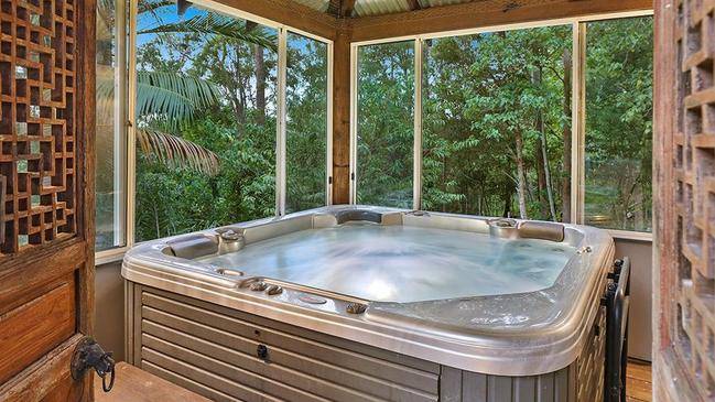 The property comes with a five-seat spa.