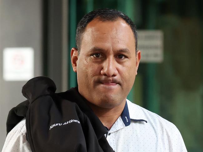 Godwyn Debao, sentenced for common assault of a colleague at a work Christmas party and groping a young woman in the Valley, leaving Brisbane Magistrates Court. Picture: Liam Kidston