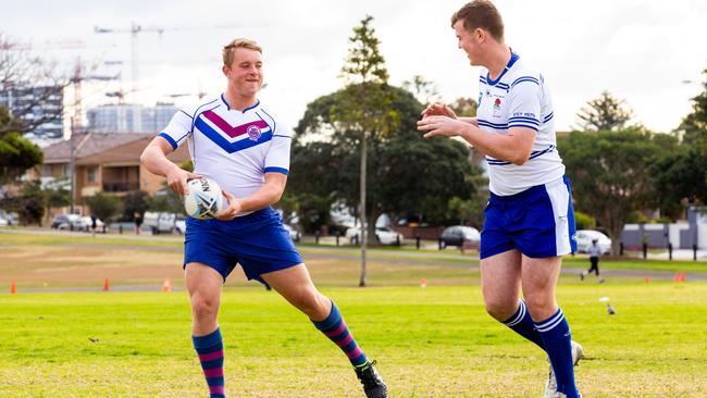 Lachlan Gale and Thomas Giles at Heffron Park in Maroubra.