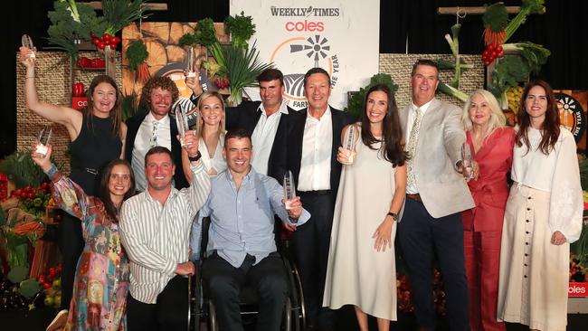 Farmer of the Year 2024 category winners at the presentation evening at the MCG. Picture Yuri Kouzmin