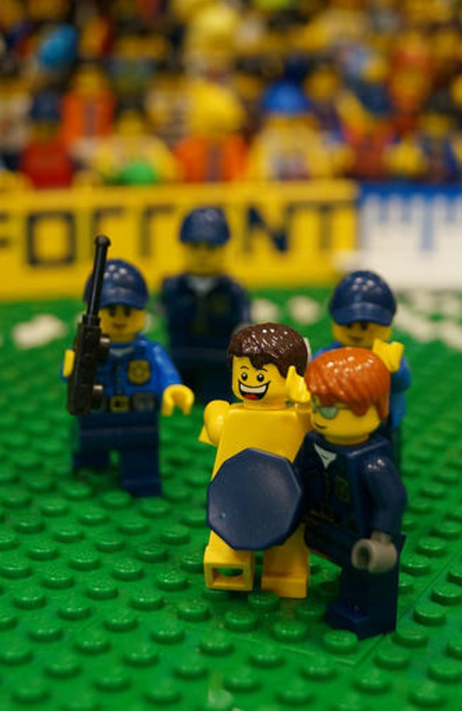 Lego MCG on display at Myer features more than 5000 mini figurines