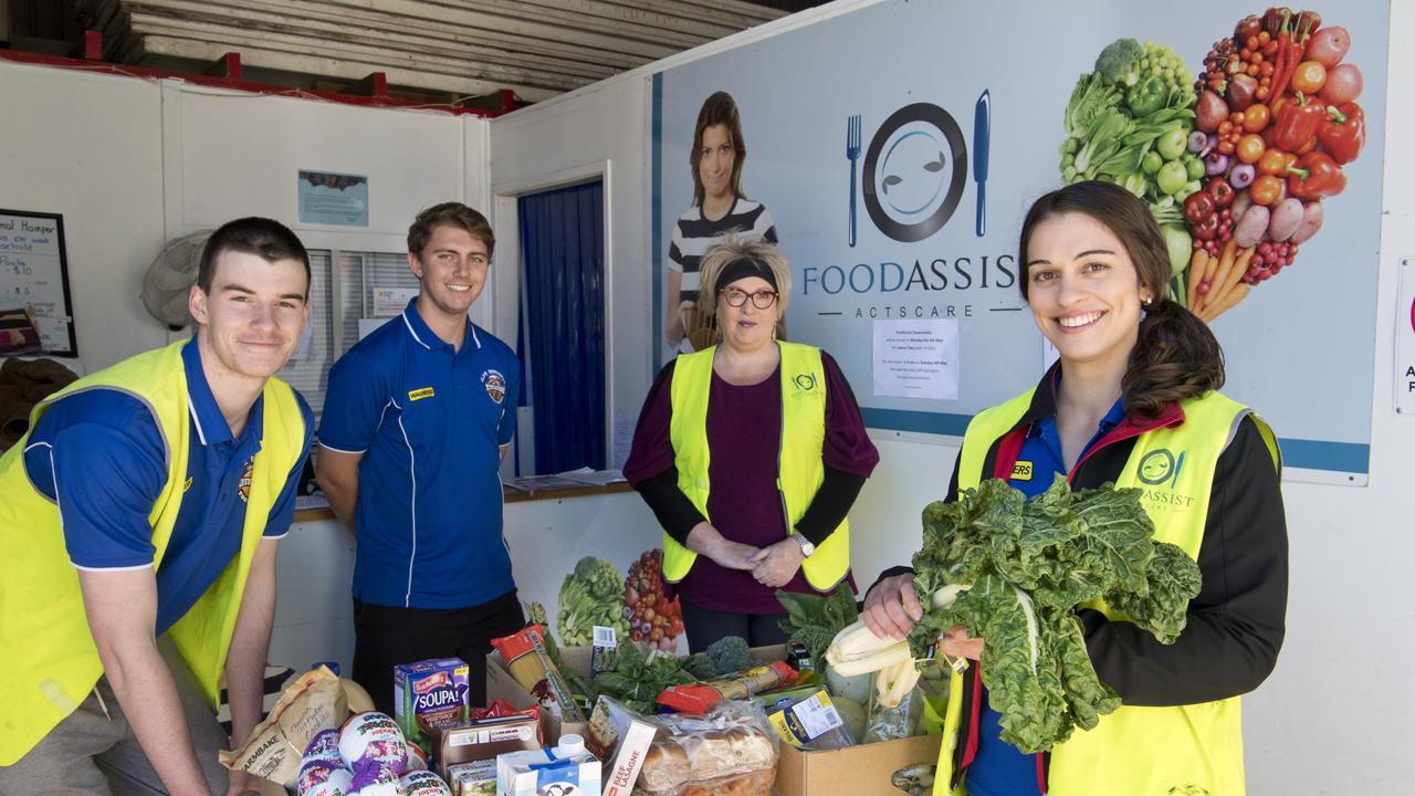 Jordan Biggar, Matt Cox, general manager Actscare Annette Rose and Tracey Twidale.