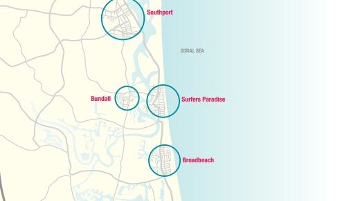 Council parking zones across the Gold Coast.