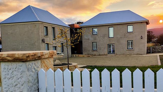 Triabunna Barracks’ grand new entrance. Picture SUPPLIED