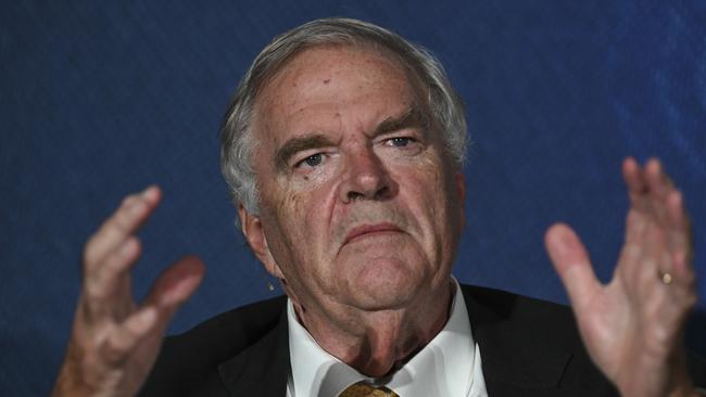 Former ALP leader and defence minister Kim Beazley has flagged defence spending in the 3 per cent of GDP benchmark, a 50 per cent rise on current levels. Picture: Martin Ollman