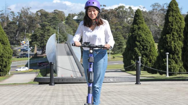 Michelle Leong, Head of communication at Beam scooter. Picture: Mireille Merlet