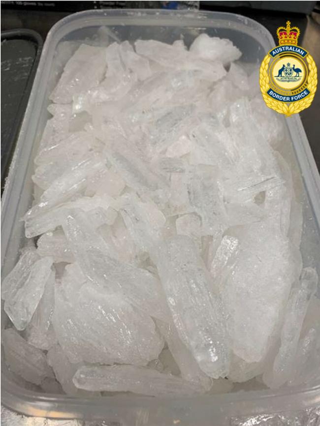 90kg of meth and 10kg of cocaine were unveiled in the seizure. Pictures: ABF