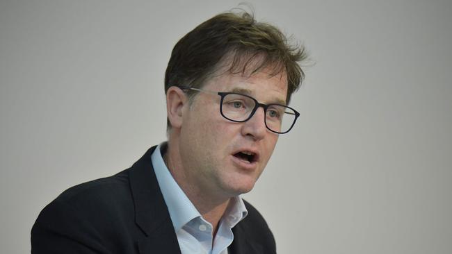 Facebook’s vice-president of global affairs, Nick Clegg. Picture: AFP