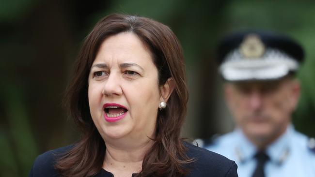 Premier Annastacia Palaszczuk said decision she would not risk that state’s economic recovery with the spread of the virus. Pic Annette Dew