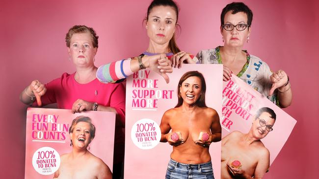 Breast cancer survivors have slammed social media giant Facebook for disabling an advertising campaign that aims to raise awareness of the disease. Picture: Tony Gough