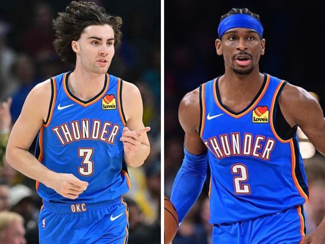 Josh Giddey and Shai Gilgeous-Alexander. Photos: Getty Images