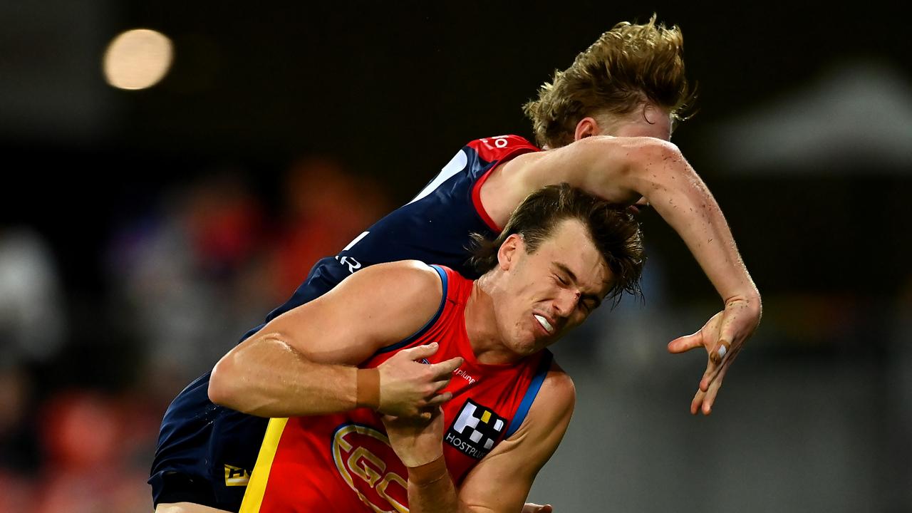 Jacob van Rooyen has been suspended for two matches. (Photo by Albert Perez/AFL Photos via Getty Images)