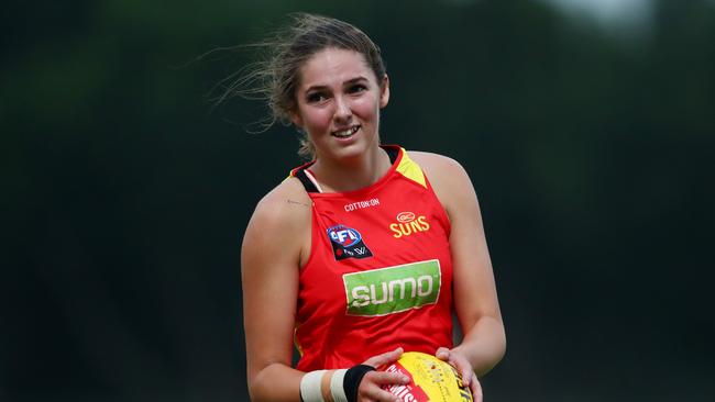 Lexi Hamilton at Suns training. (Photo by Chris Hyde/AFL Photos/Getty Images)