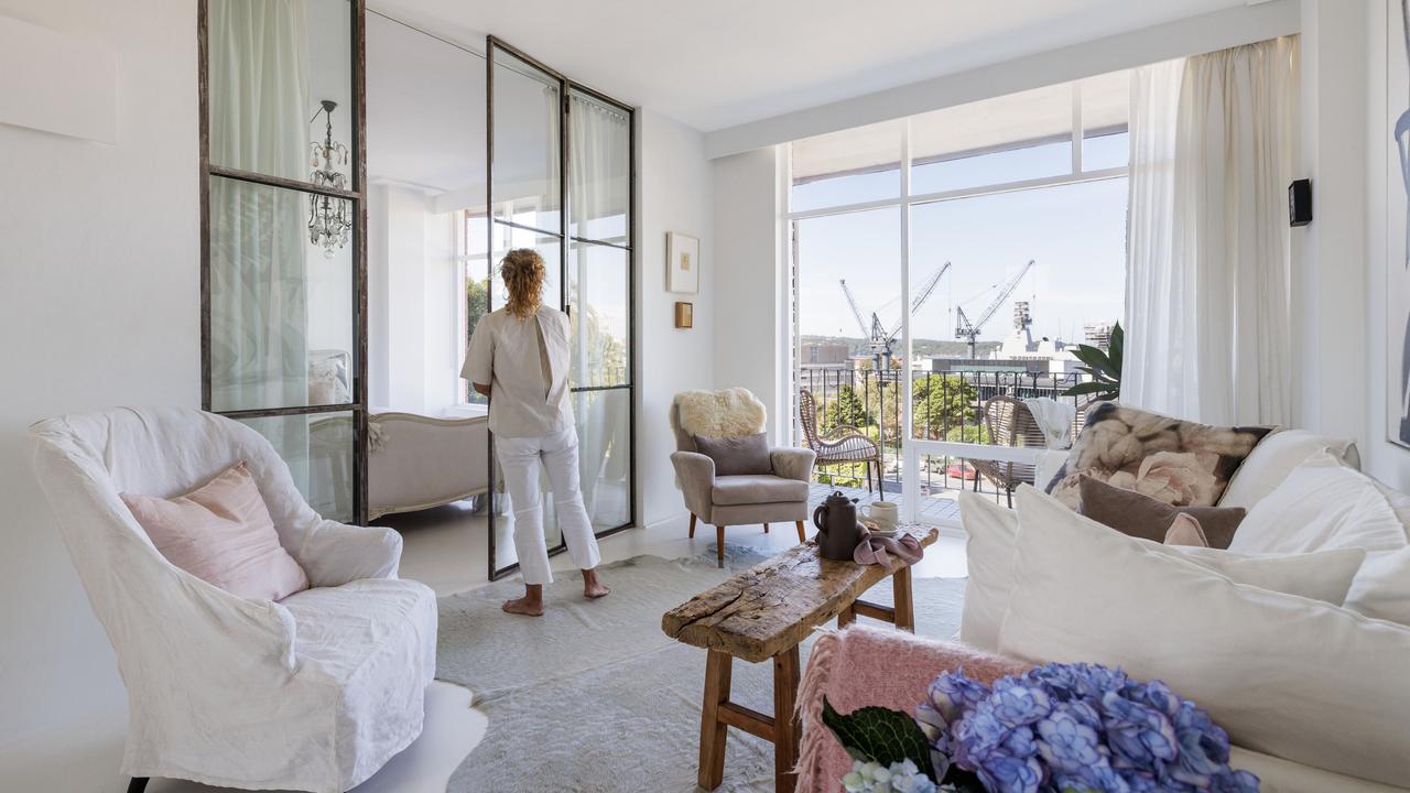 Steel glass and double doors fill the apartment with natural light and maximise the view.