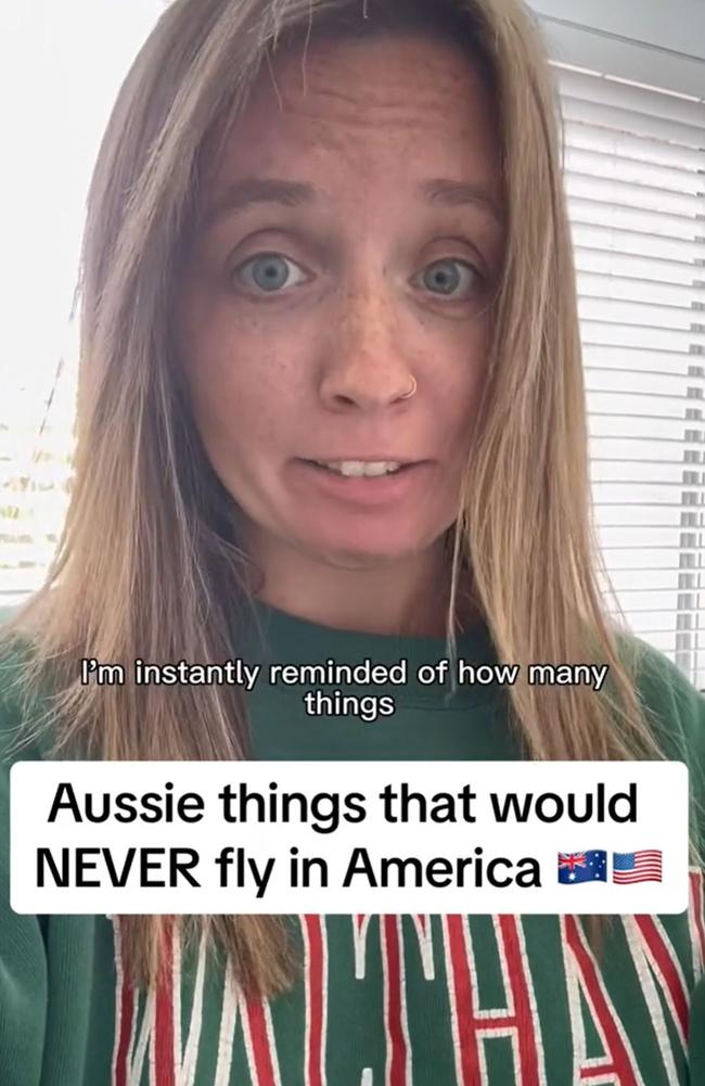 Ellie is an American who has been living in Australia for close to five years. Picture: TikTok/@elliedrabik