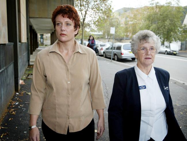 Kathleen Folbigg leaving Darlinghurst Supreme Court in 2003.