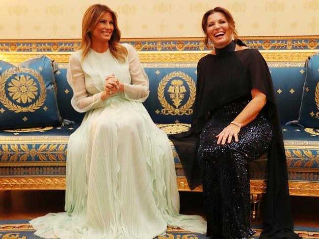 Australian Prime Minister Scott Morrison’ wife Jenny and US First Lady Melania Trump at the White House. Picture: Adam Taylor