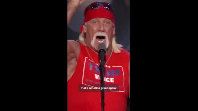 Hulk Hogan Strips Off During Donald Trump Speech At Rnc Daily Telegraph