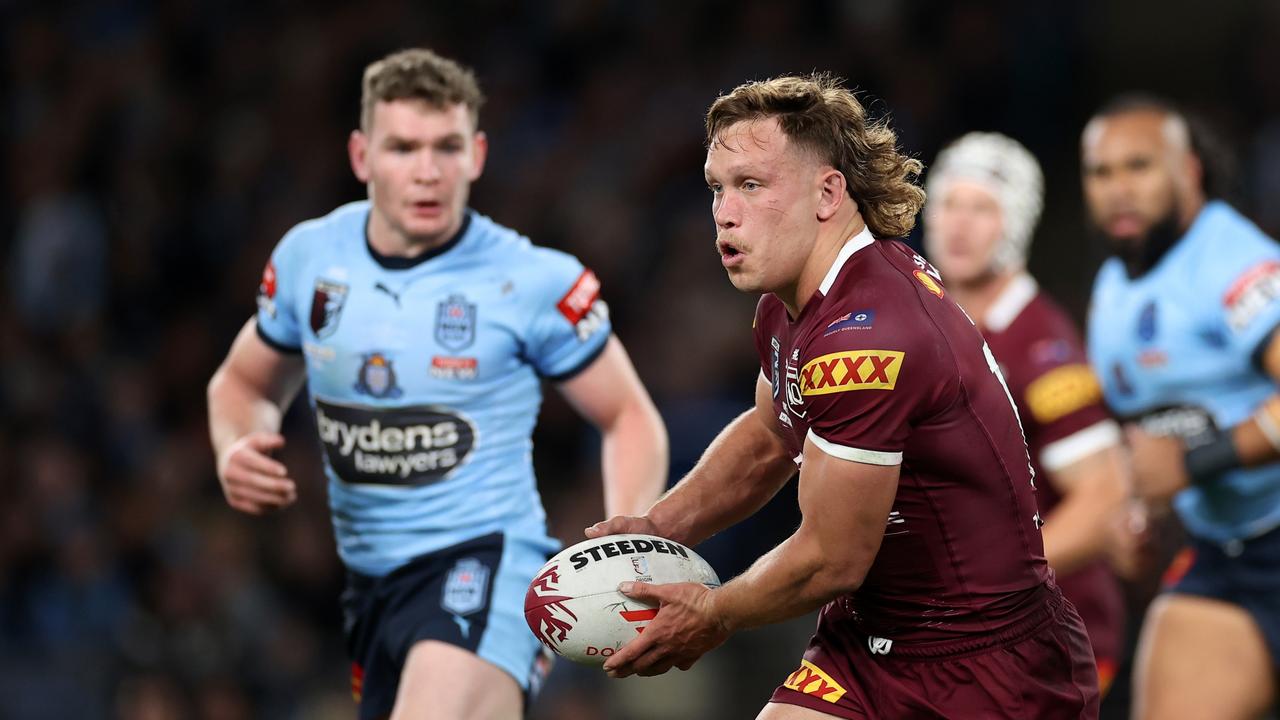 Injury limited him to one game in the series, but Reuben Cotter will be wearing Maroon for a long time to come. Picture: Getty Images.